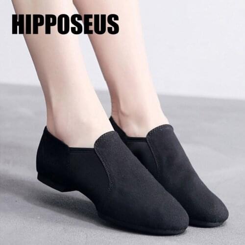 Ballroom Professional Jazz Shoes Unisex Dance Sneakers Tap Latin Dance Shoes for Women/Men/Children Tango&Salsa Genuine Leather