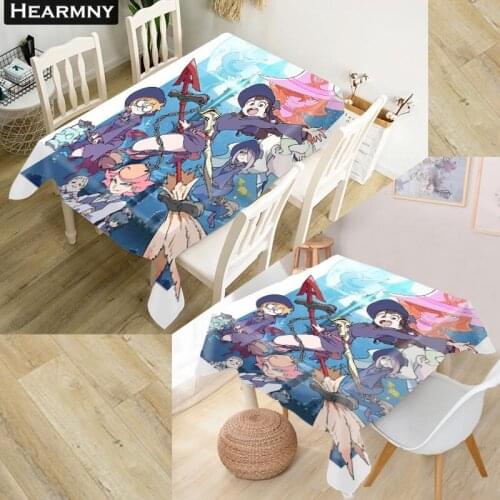 3D Tablecloth Little Witch Academia Oxford Cloth Dust-proof Rectangular Table Cover For Party Home Decor 100X140cm140X140cm