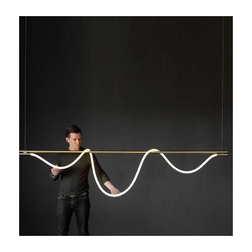 Modern Horizontal Dining Room Pendant Light Nordic LED Kitchen Living Room Bedroom Lamp Soft LED Luminaires Pendant Hang Lamp