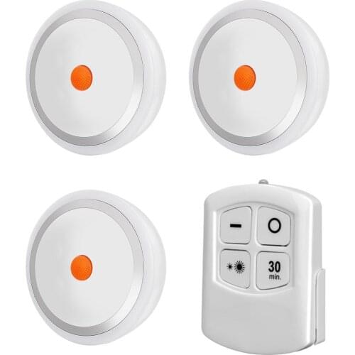 LED Under Cabinet Light with Remote Control Battery Operated LED Closets Lights for Wardrobe Bathroom lighting