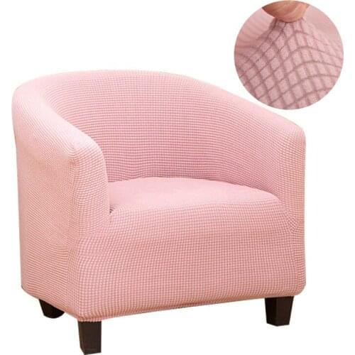 Thick Club Chair Slipcover Stretch Armchair Cover Sofa Cover Jacquard Furniture Protector for Living Room Arm Chair Couch Cover
