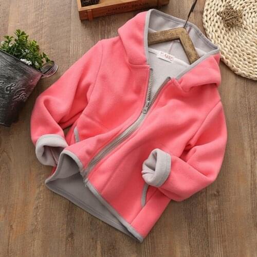 Spring Baby Clothes Kids Girl Boy Outerwear Letter Print Long Sleeve 2-10T Plus Velvet Hoodie Zipper Sweatshirt Kids Tops