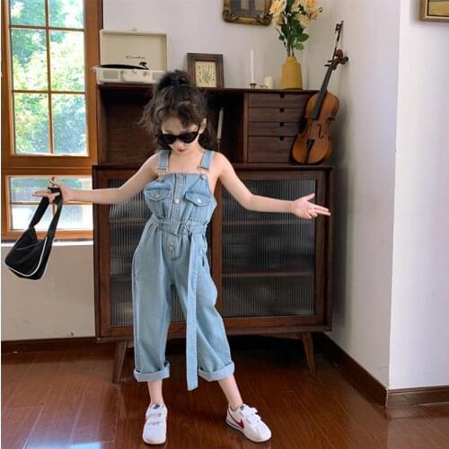 VNXIFM Denim Overalls For Girls
