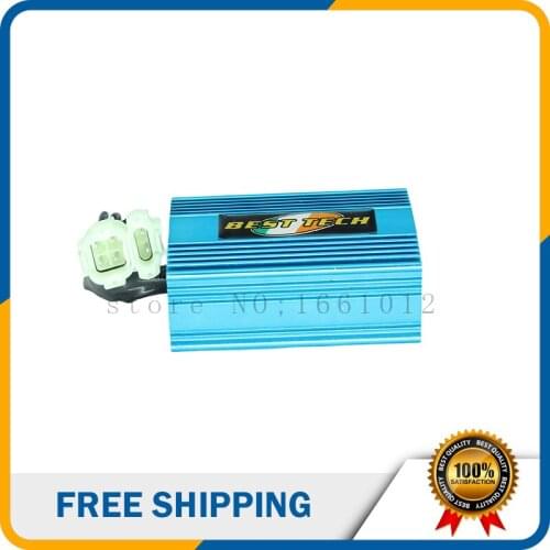 High Quality Modified GY6 Aluminum Golden Circular Interface AC Igniter CDI For CG125cc-250cc AC Engine DQ-144-2 Free Shipping