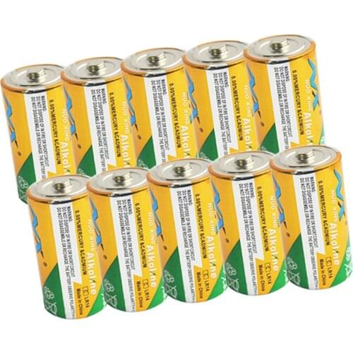 10pcs 1.5V LR14 C Size Battery Alkaline MN1400 E93 AM-2 Dry Battery Batteries Cell For camera MP3 Toys Walkman