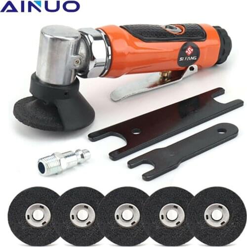 2'' Pneumatic Angle Grinder Set Air Compressor Mill Grinding Polishing Disc Cutter Kit Engraving Tools with Grinding Wheel