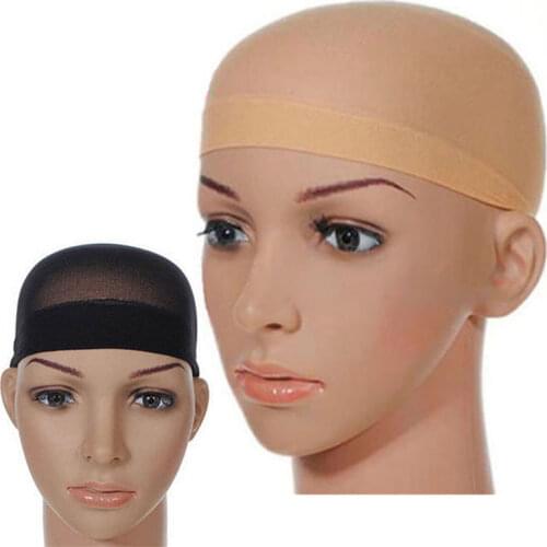 2Pcs Hair Nets Wig for Weave Hairnets Liner Hairnet Snood Glueless Dome Stretchable Elastic Hair Net Ty Hair Mesh Wig Cap