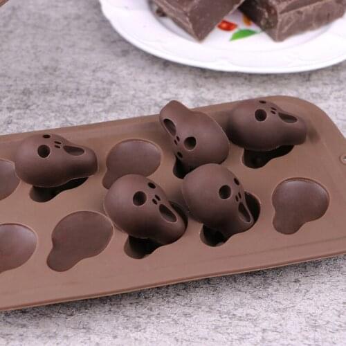3D Grimace Funny Face Silicone Mold Cake Chocolate Candy Fondant Candle Soap Moulds Jelly Clay Halloween Decoration DIY