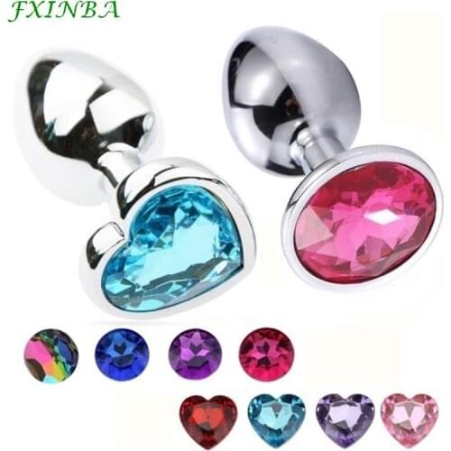 FXINBA Anal Plug Sex Toys Metal Stainless Smooth Steel Butt Plug Large Set Beads Small Tail Female/Male Dildo Intimate Goods
