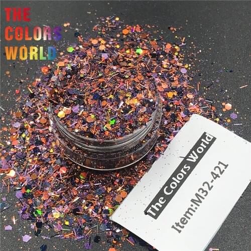 TCT-196 Halloween Glitter Mix Glitter Colors Shape Spangles For Nail Glitter Nail Gel Nail Art Facepaint Manual DIY Decoration