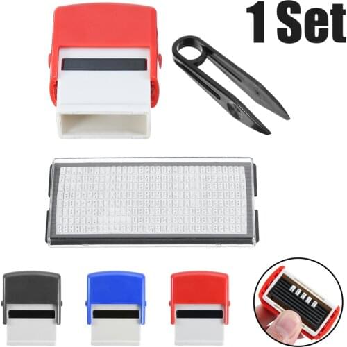 1PC Stamp Kit DIY Rubber Stamp Kit Personalise Self Inking Business Address Garage Name Pad Finger Paint Not Ink Included