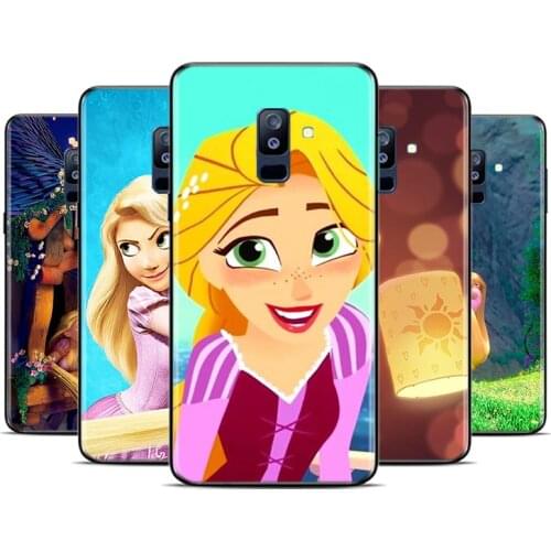 Tangled Rapunzel For Samsung Galaxy A9 A8 Star A8S A7 A6 A6S A5 A3 Plus 2018 2017 2016 A750 Black Phone Case