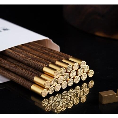 10Pairs/Lot Wooden Chopsticks Without Lacquer Wax Household Health Tableware Sushi Chinese Chopstick Home Restaurant Supplies