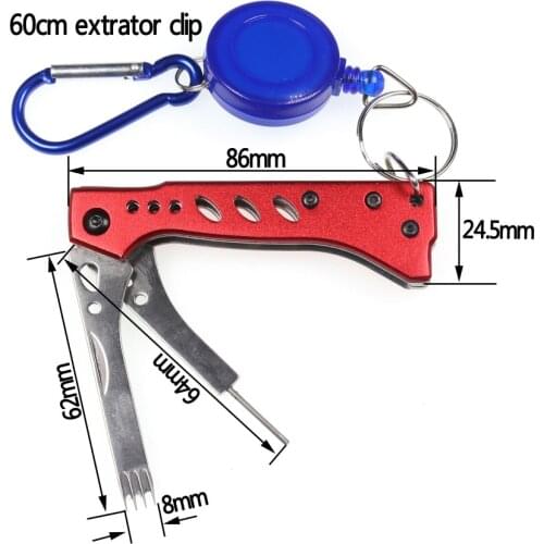 Squid Killer Spike Tool with Buckle Clip Line extractor Squid Fishing Multi-tool Squid Jig Hook Correction tube