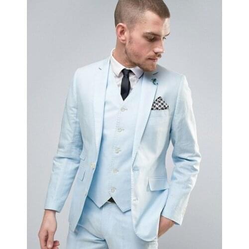 Classic slim Groomsmen Notch Lapel Groom Tuxedos Men Suits Wedding/Prom Best Man Blazer ( Jacket+Pants+Tie+Vest) A237