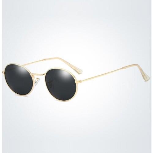 Small Oval Round Sunglasses Women Men Fashion Shade