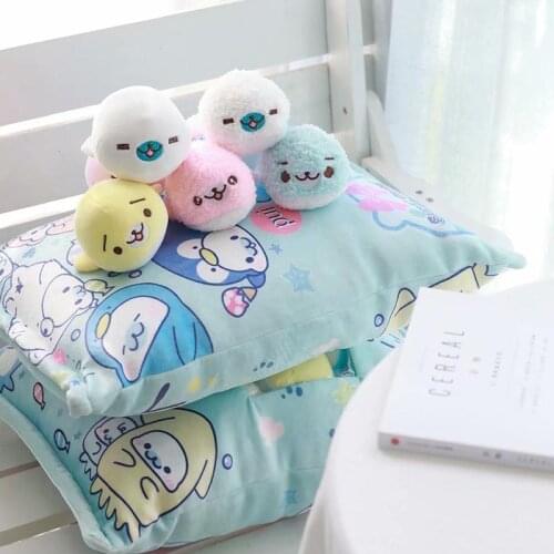 Cute plush sea lion toy 8 pcs a bag of small doll pudding plush pillow stuffed soft animal toy for children girls birthday gift