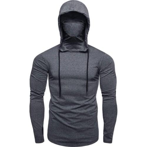 Mask Men hoodie Winter Sports Splice man hoodies Streetwear Large Open-Forked Male Long Sleeve Sweatshirt sudaderas hombre