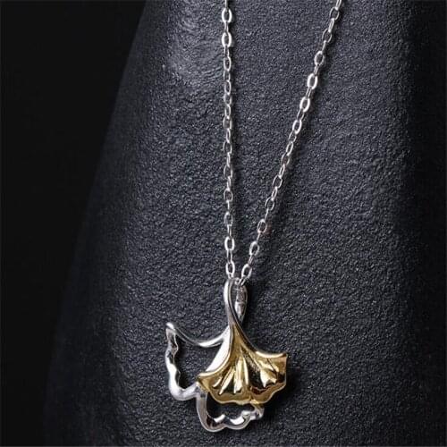 2019 Hot New Necklaces Ladies Girls Special Gold Two Leaves Leaf sweater Necklace Jewelry For Womens
