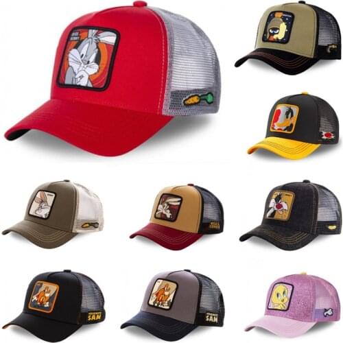 New Brand Anime BUNNY TAZ KHAKI Snapback Cap Cotton Baseball Cap Men Women Hip Hop Dad Mesh Hat Trucker Dropshipping