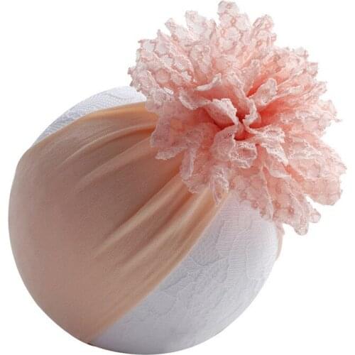 Newborn Infant Kids Baby Girls Cotton Blend Bow Hairband Flower Headband Sweet Turban Knot Head Wrap Headwear Hair Accessories