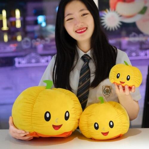 Cute Pumpkin Plushe Double-sided Flip Pumpkin Plush Toys Halloween Devil Pumpkin Doll Doll Smiling And Crying Pumpkin Doll Decor