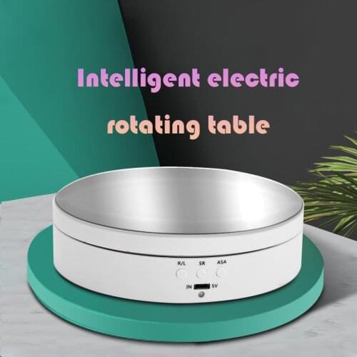 Electric Display Table, Three-speed Speed Regulation, Adjustable Angle,Charging Rotating Table, Shooting Display Table Turntable