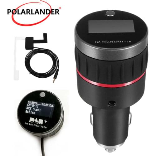 Tuner Receiver FM Transmitter With Converter Plug-and-Play Knob With 5V 2.4A A USB Part Car DAB Radio Cigarette Lighter