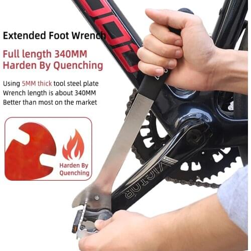 LEBYCLE Mountain Road Bike Universal Extended Pedal Wrench 15MM Professional Disassembly Repair Installation Tool