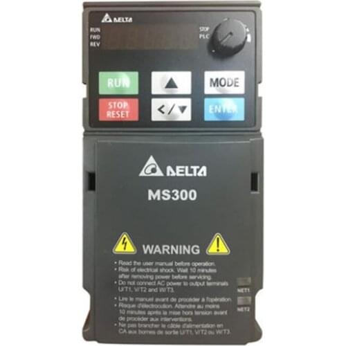 VFD5A5MS43ANSAA DELTA VFD Standard Compact Drive MS300 Series 2.2kw 3HP 3 phase AC 380V-480VAC 0-599HZ