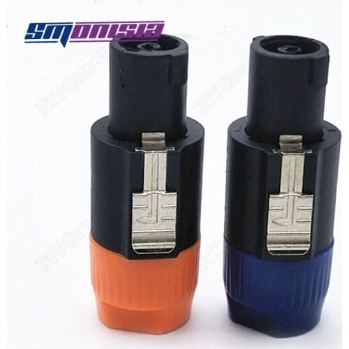 Smonisia 100pcs High Quality Professional 4-pin Cannon XLR Plug for Loudspeaker Box Stereo System