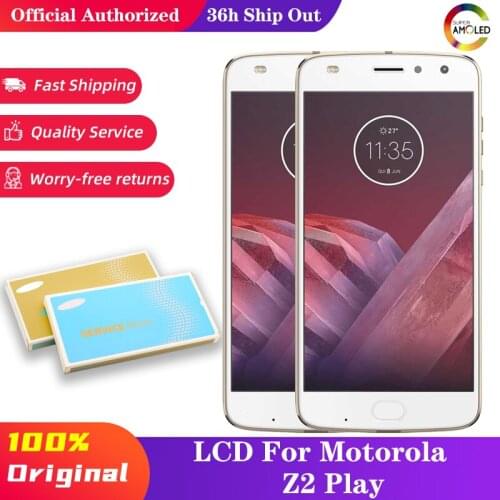 10Pcs/Lot AMOLED LCD Display For Motorola Z2 Play XT1710-01/08/10 1920*1080 Touch Screen Digitizer Assembly Replacement 5.5 inch