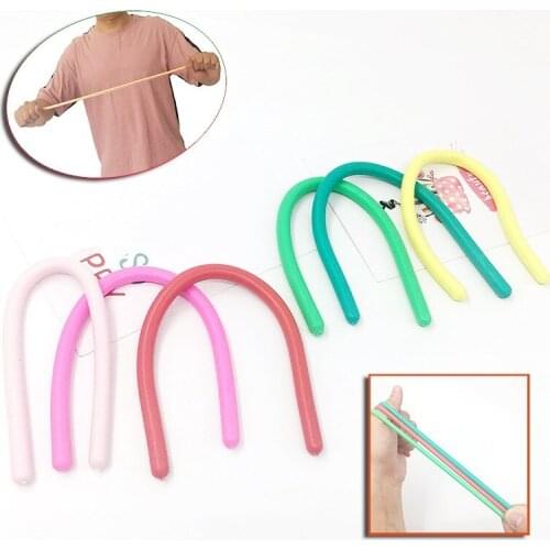 1/10pcs/lot Soft Rubber Noodle Elastic Rope Toys Stretch String Decompression Toy Stretchy String Relief Stress Vent Toys