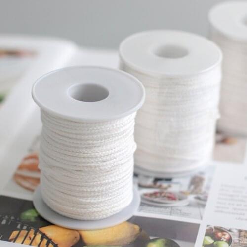 1 Roll Candle Wick Cotton Braid Candle Wick Core Spool Non-smoke Core with Candles Making Tools for DIY Soy Wax Candle Making