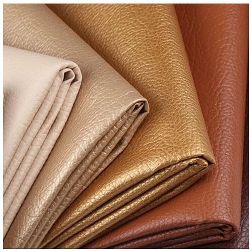 1PC 100*140CM PU Leather Fabric Artificial Leather Faux Leather Diy Craft Supplies Handicraft Accessories Litchi Leatherette