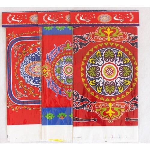 120pcs Muslim Antependium PE Plastic Table Cloth Id Al Fitr Ramadan Decoration Classical Rectangle Table Cover WB127