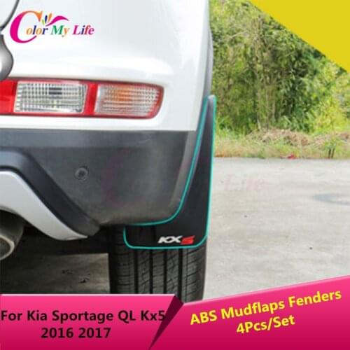 4 Pieces/Set ABS Mud Flap Splash Guard Fender Mudflaps Fenders Case For Kia Sportage Kx5 QL 2016 2017 Accessories