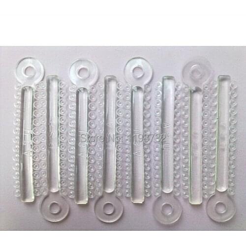 40 Pcs / Pack Dental Orthodontic Materials Ligature Ties Transparent Rubber Band Elastic Dentist Products