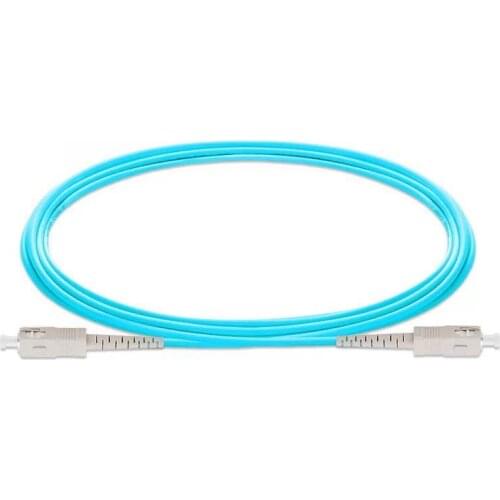 5PCS/lot SCUPC -SCUPC OM3 Fiber Optic Patch Cord 10G 50/125 Fiber Cable Multimode Simplex Optical Jumper