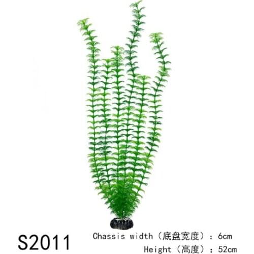 52cm Aquarium Fish Tank Decoration Artificial Plant Silicone Artificial Sea Weed Fake Plant Aquarium Decoration Pet Products