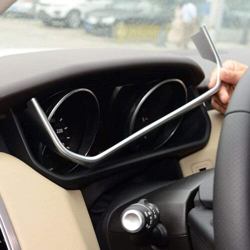 ABS Chrome Plastic Car Dashboard U Shape Decoration Frame Trim Cover Accessories For Land Rover Range Rover RR Sport 2014-2017