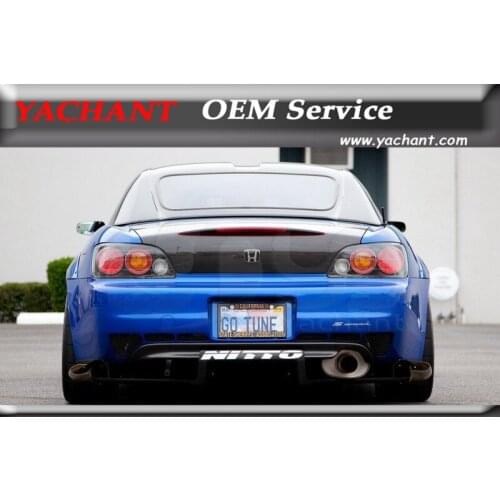 Car-Styling Carbon Fiber Bootlid Tailgate Fit For 2000-2008 S2000 AP1 AP2 OEM Style Rear Trunk Boot Lid