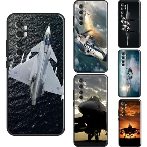 Aircraft Jet Airplane For Xiaomi Mi Note 10 Lite Case Mi 9T Pro Mi A3 10 Ultra For POCO X3 F1 F2 Pro Cover