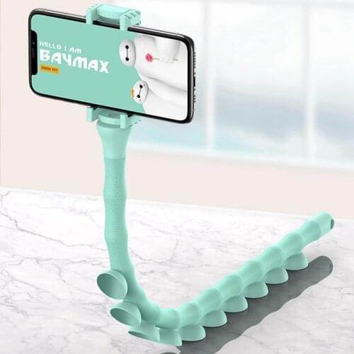 Cute Caterpillar Sucker Shape Lazy Phone Grip Cell Phone Desk Bedside Holder Stand Bracket