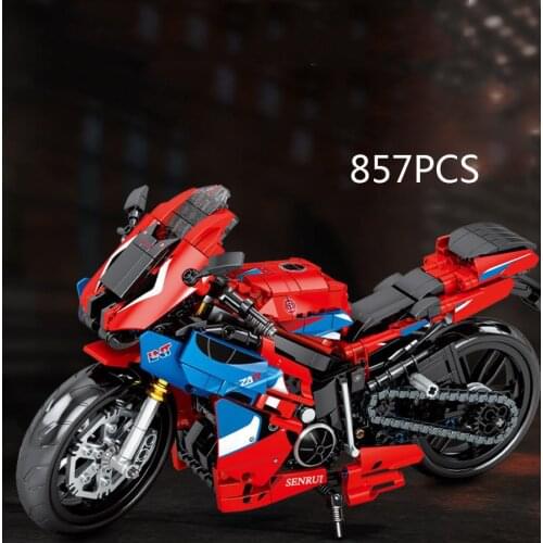 Hot technical scale Simulation JAPAN motorcycle honda cbr moc building block model bricks toys collection for boys gifts