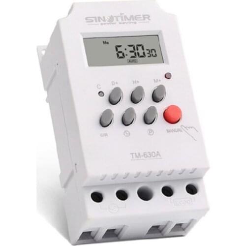 Mini Timer Switch Time Relay 12/24/220V DC Input 7 Days Programmable 24Hours