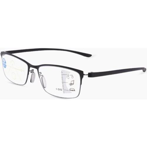 Anti Blue Ray Soft Progressive Multifocal Reading Glasses Magnifier Wome Men Black Look Near Far Presbyopic Eyeglasses +1~+3.5