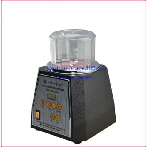 CARLO DE GIORGI Magnetic Tumbler-Small mini magnetic polisher Auto-reverse function jewelry polishing machine