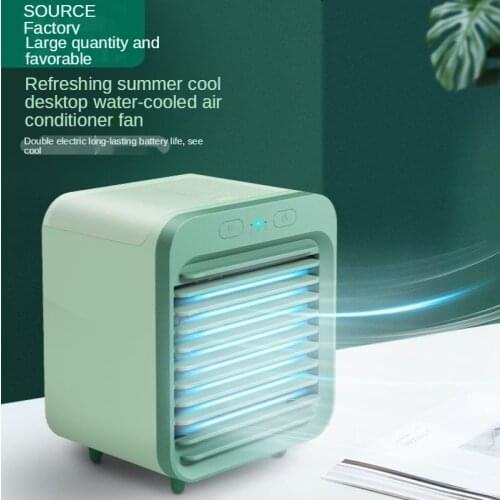 Small fan water-cooled electric fan humidification spray desktop cooling cooler USB portable dormitory air conditioner mini
