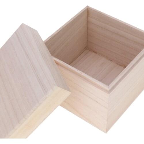 Jewelry Chest Unpainted DIY Organizing Box for Gadgets Small Items Home